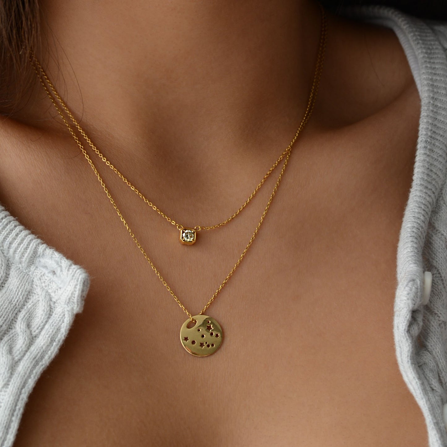 Bella Single Diamond Chain Necklace
