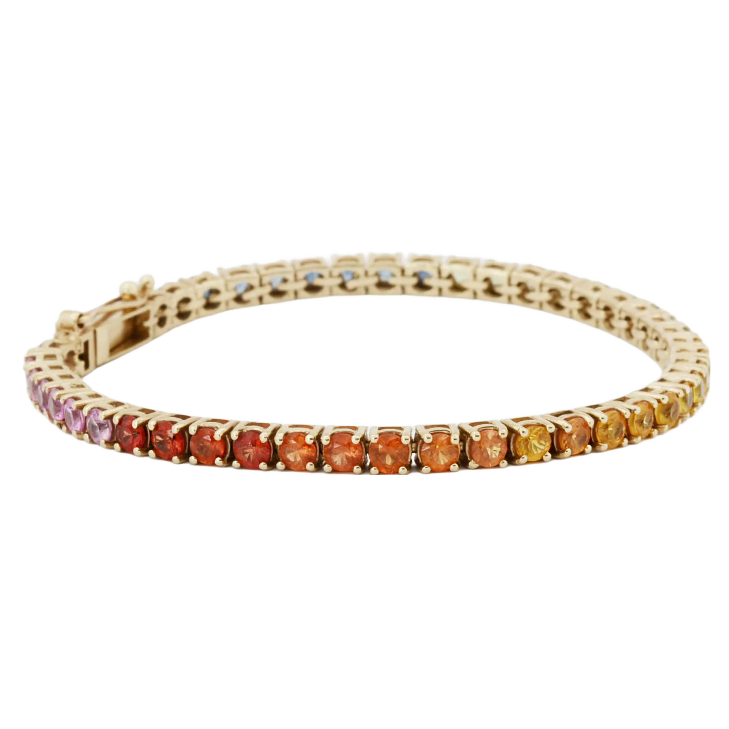 Rainbow Sapphire Tennis Bracelet