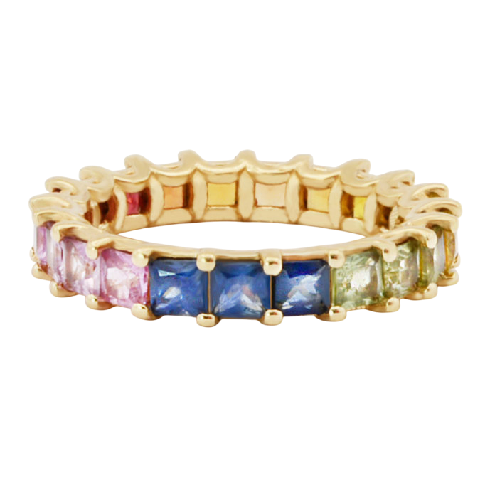 Iris Sapphire Eternity Band