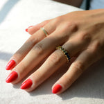 Iris Sapphire Eternity Band