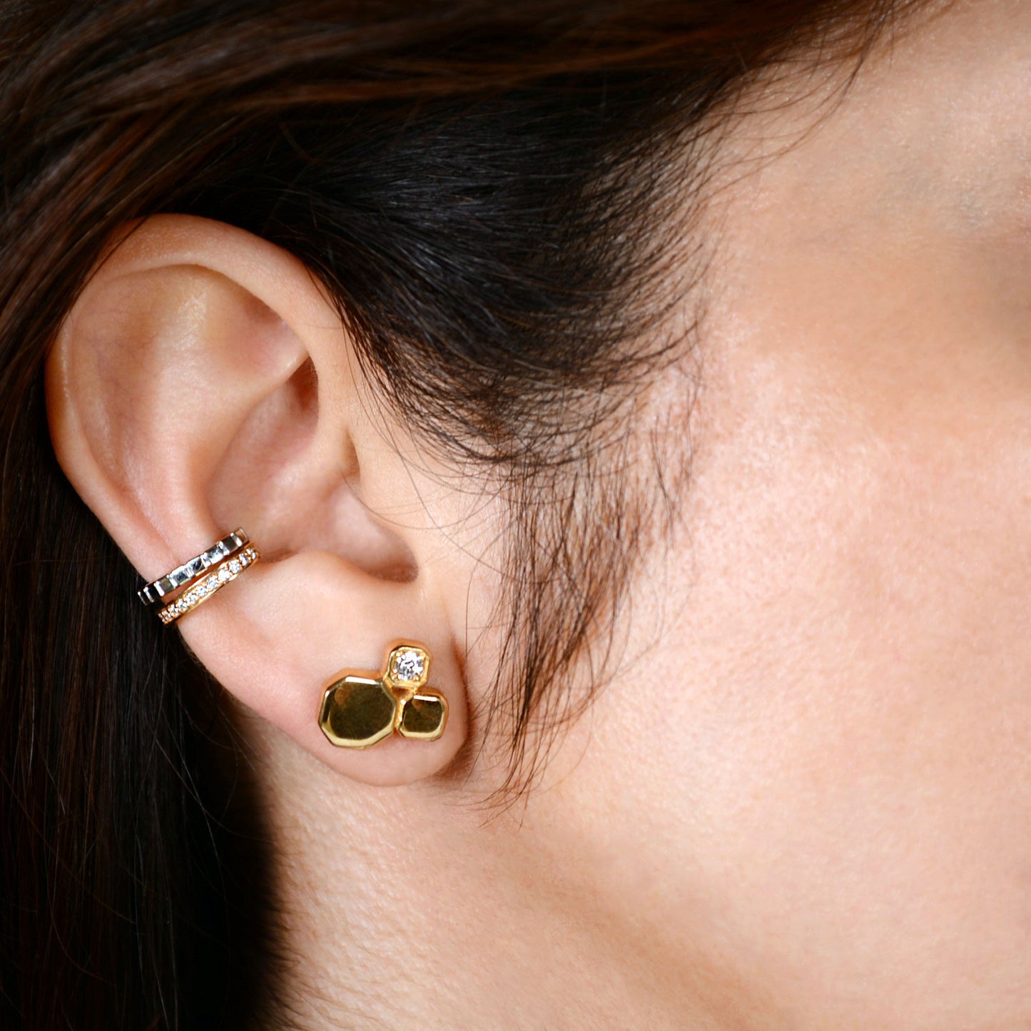 Bella Trio Stud Earring