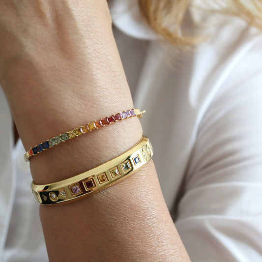 Iris Skinny Bangle