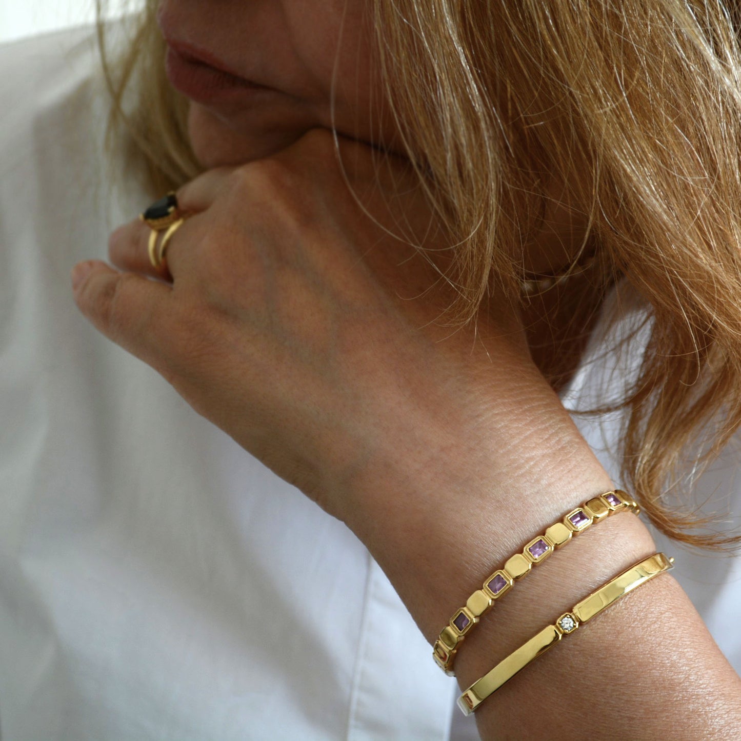 Bella Solitaire Bangle