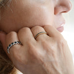 Blue Sapphire Eternity Band
