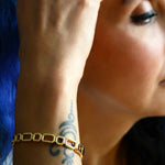 Bella Triple Heart Outline Bangle