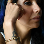 Bella Triple Heart Outline Bangle