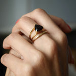 Beaded Curve Stacker Ring