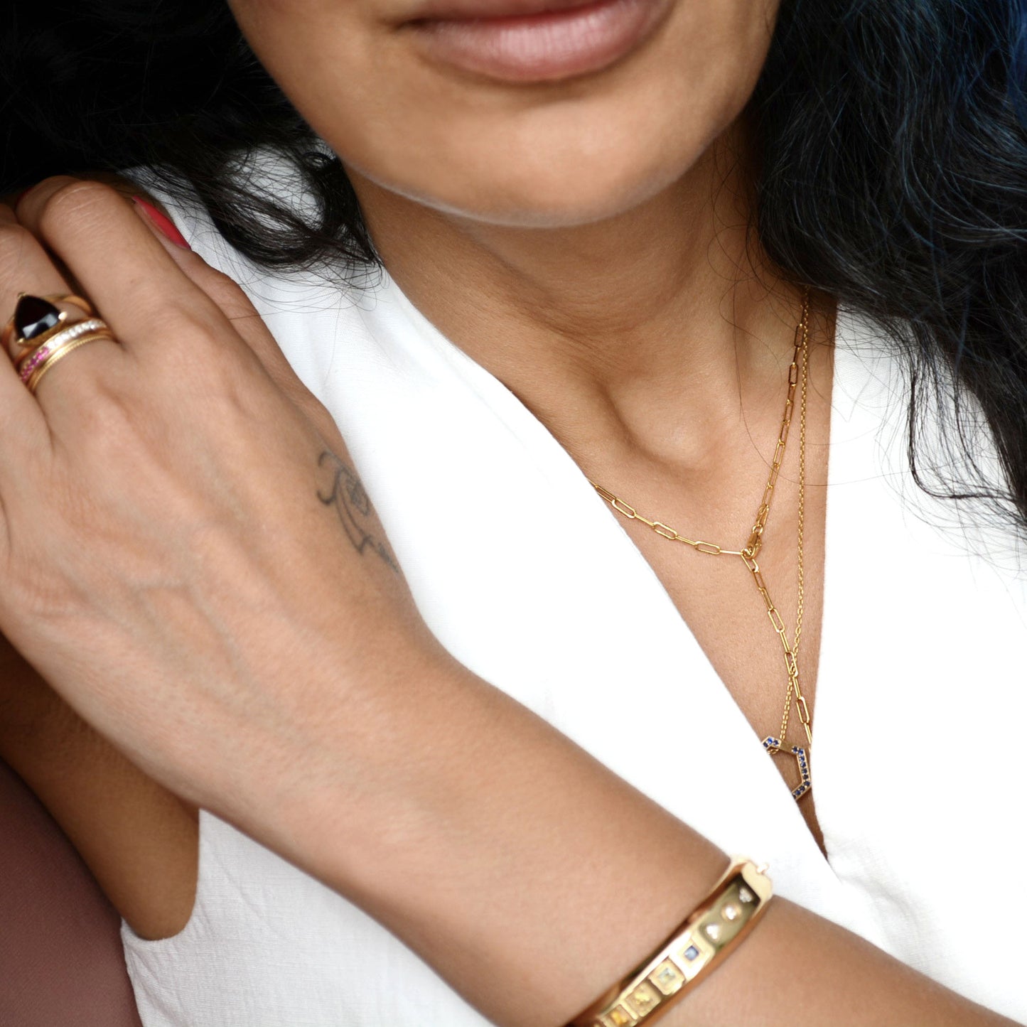 Lena Chain Necklace | Multiple Wrap Bracelet