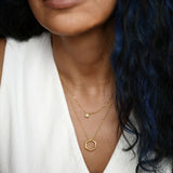 Reversible Honey Comb Pendant