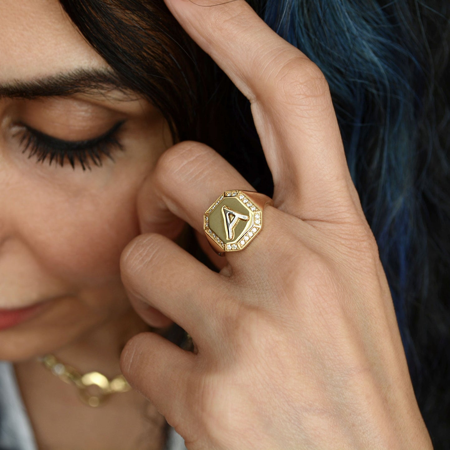 Initial Signet Ring