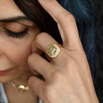 Initial Signet Ring