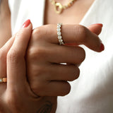 Diamond & Sapphire Eternity Band