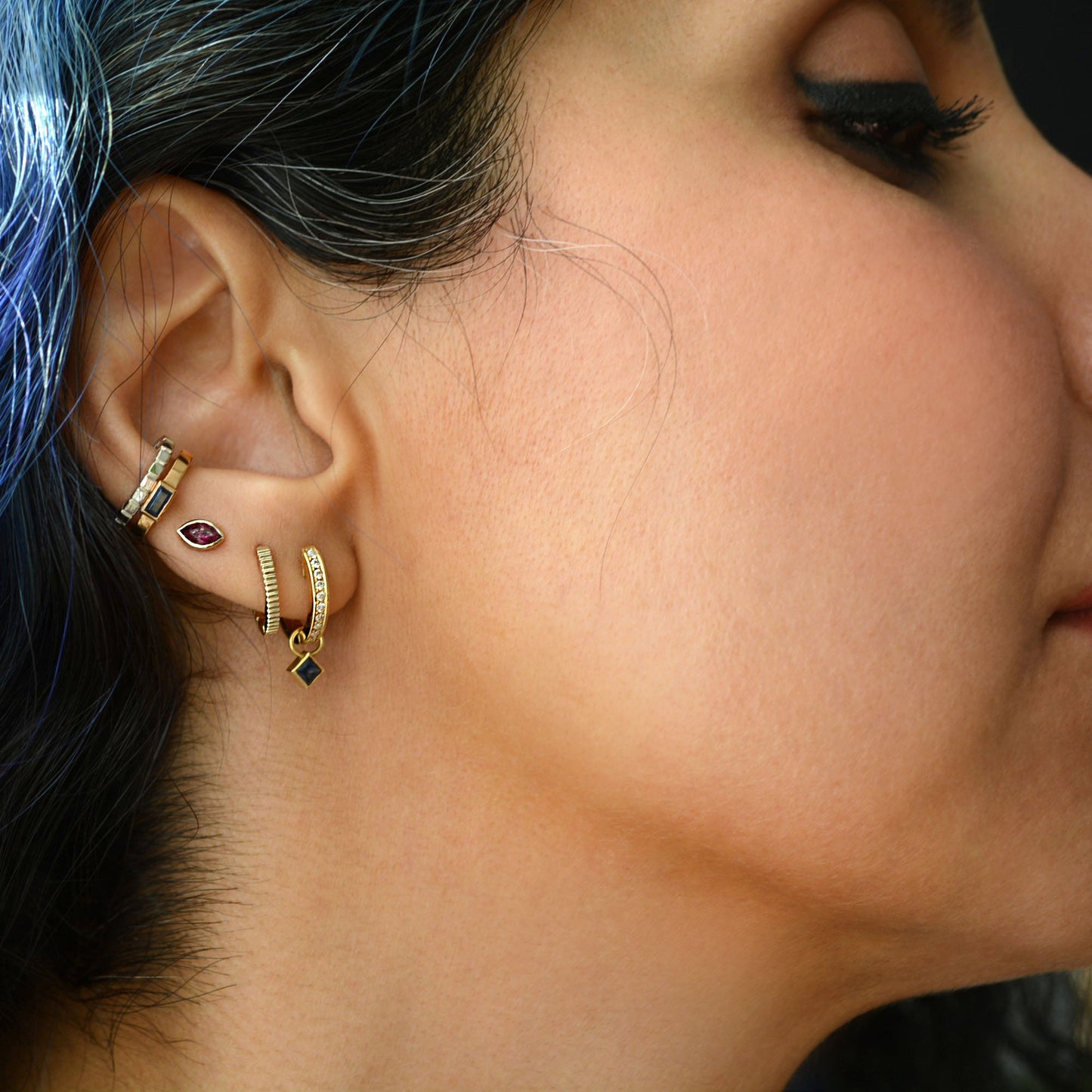 Amelia Birthstone Ear Cuff