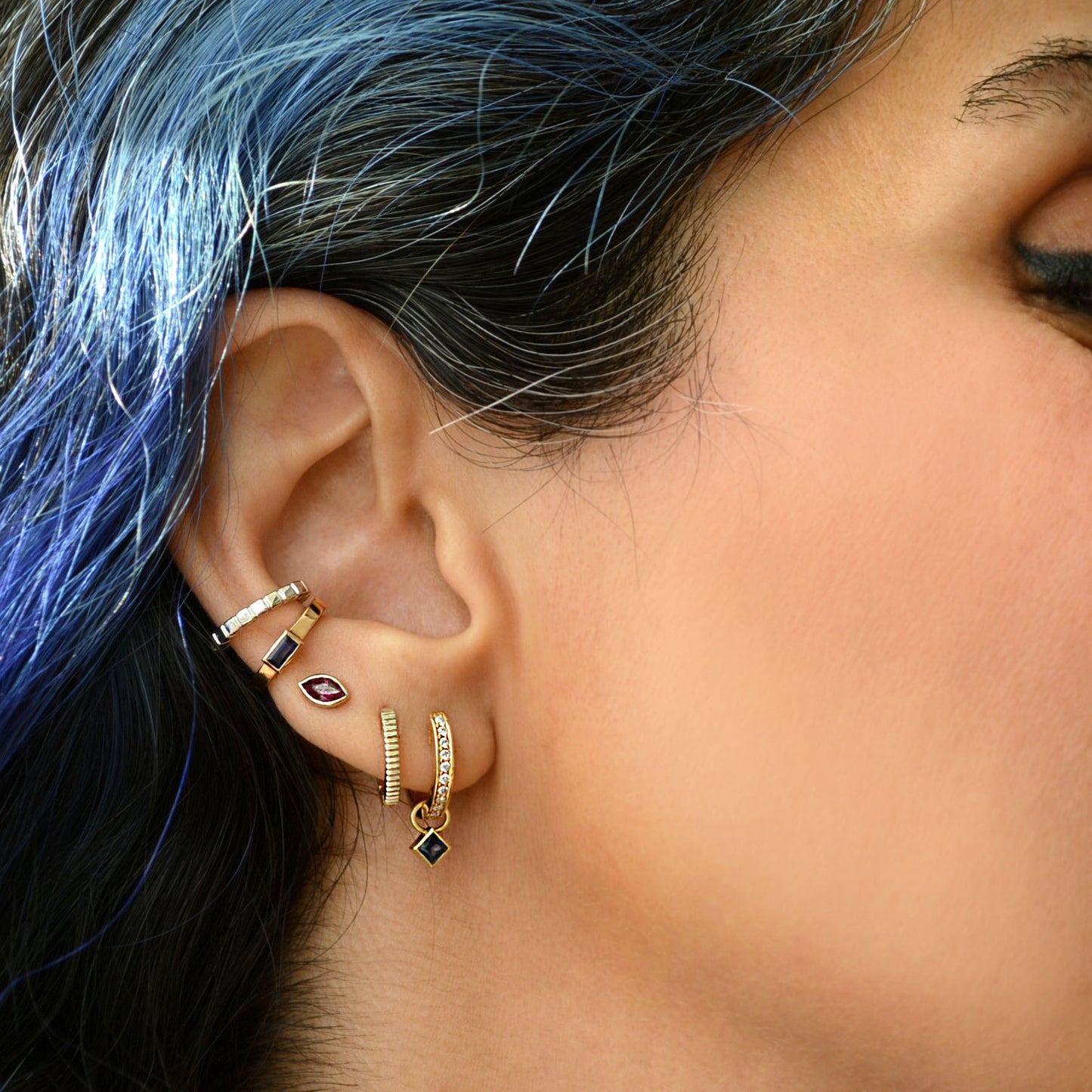 Amelia Birthstone Ear Cuff
