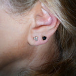 Onyx Heart Stud