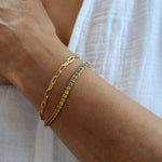 Rainbow Sapphire Tennis Bracelet
