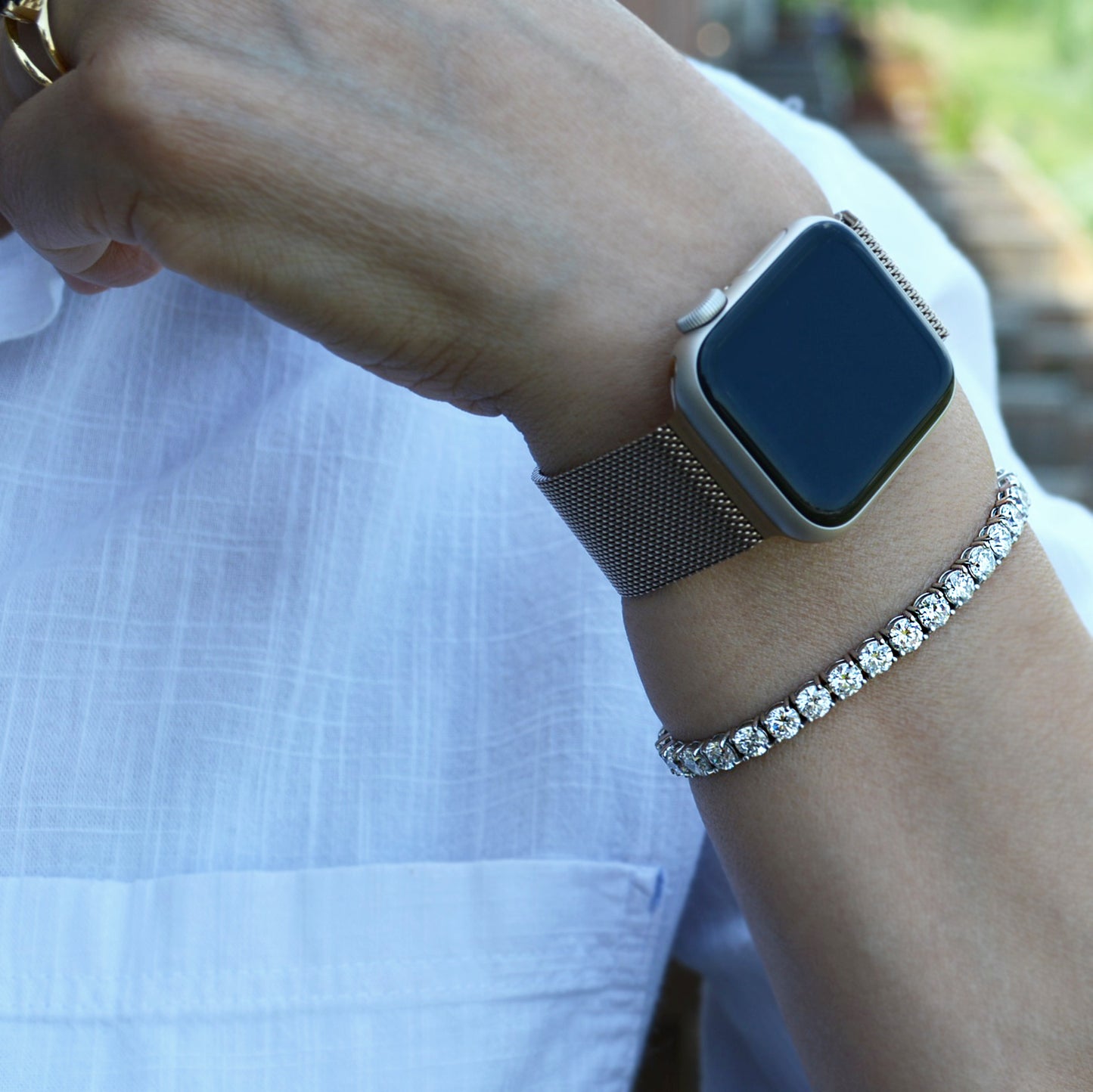 Classic Lab Diamond Tennis Bracelet