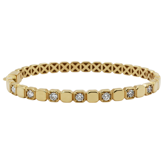 Bella Alternating Diamond Bangle