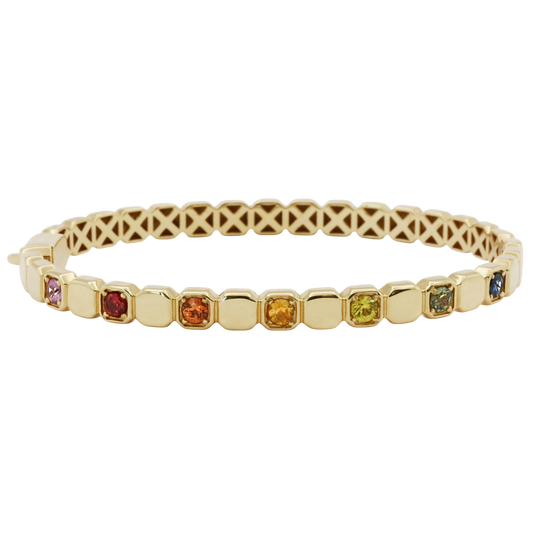 Bella Rainbow Sapphire Bangle