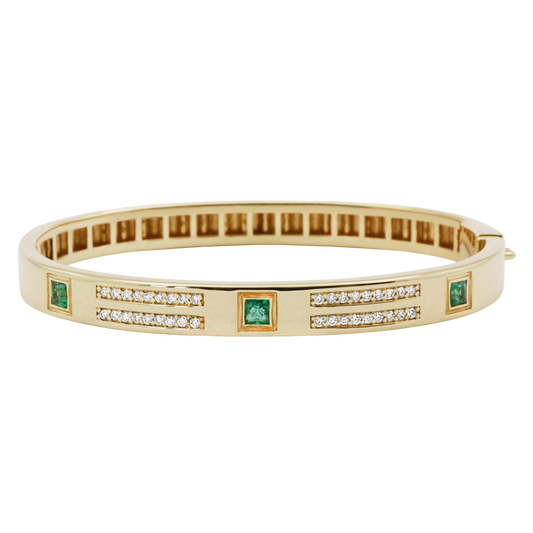 Harmony Emerald Bangle