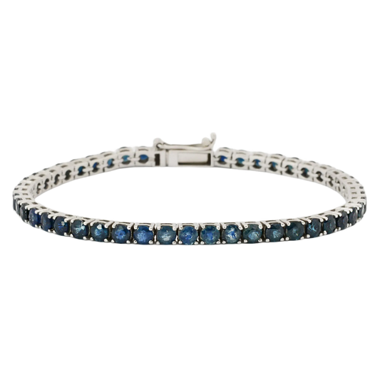 Blue Sapphire Tennis Bracelet