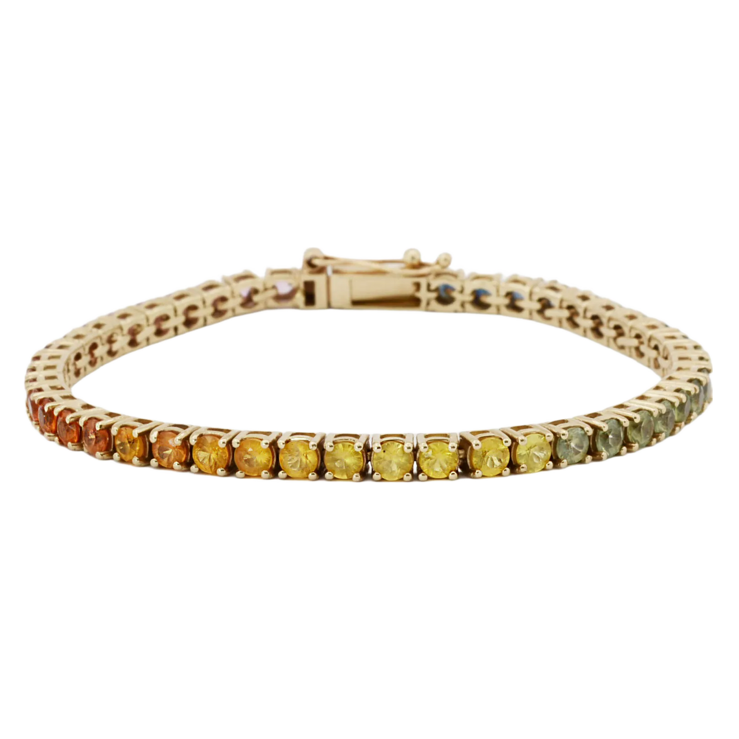 Rainbow Sapphire Tennis Bracelet