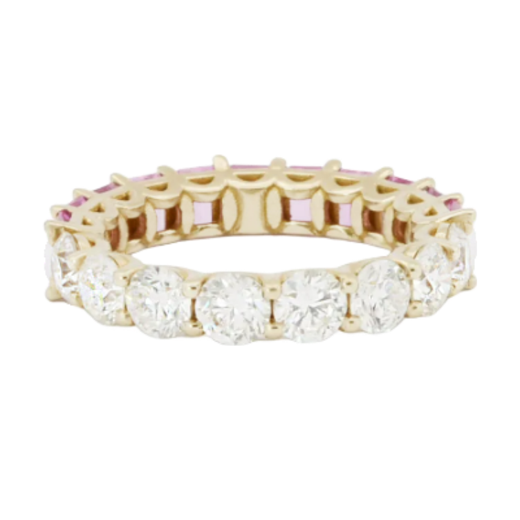 Diamond & Sapphire Eternity Band