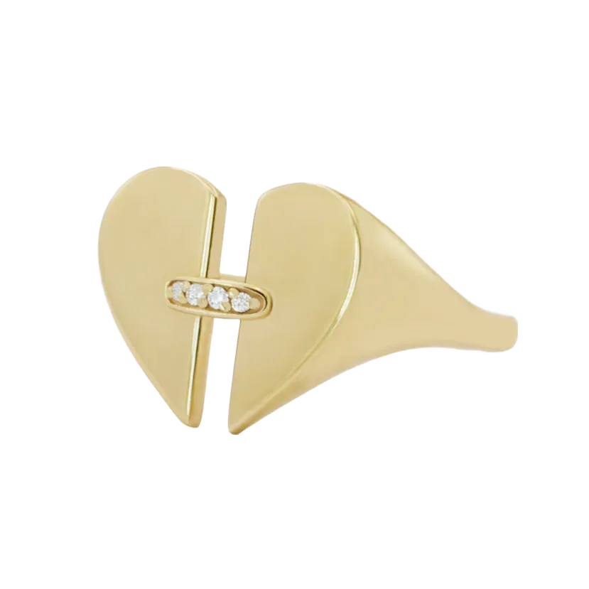 Linked Heart Ring