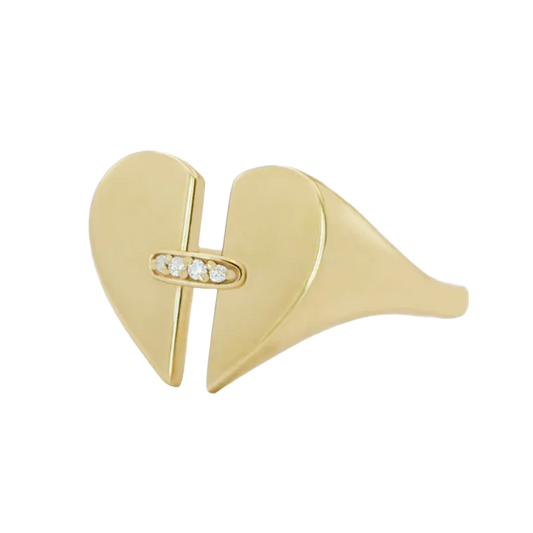 Linked Heart Ring