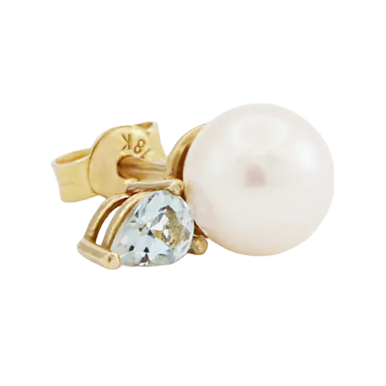 Marina Aquamarine Stud Earring