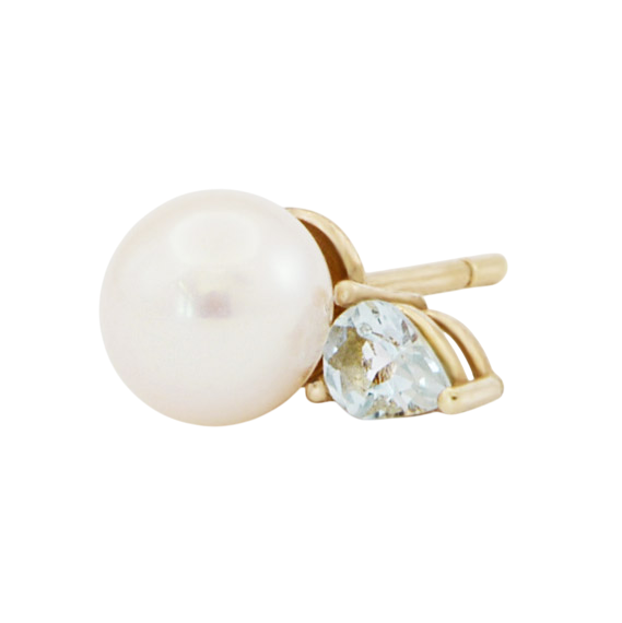 Marina Aquamarine Stud Earring