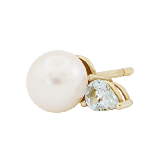 Marina Aquamarine Stud Earring