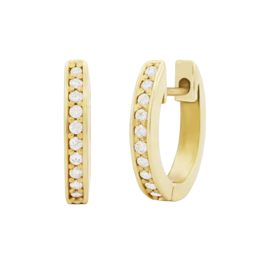 Pavé Diamond Huggie