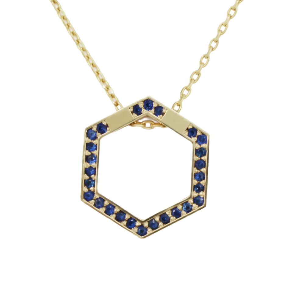 Reversible Honey Comb Pendant