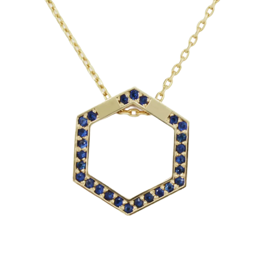 Reversible Honey Comb Pendant