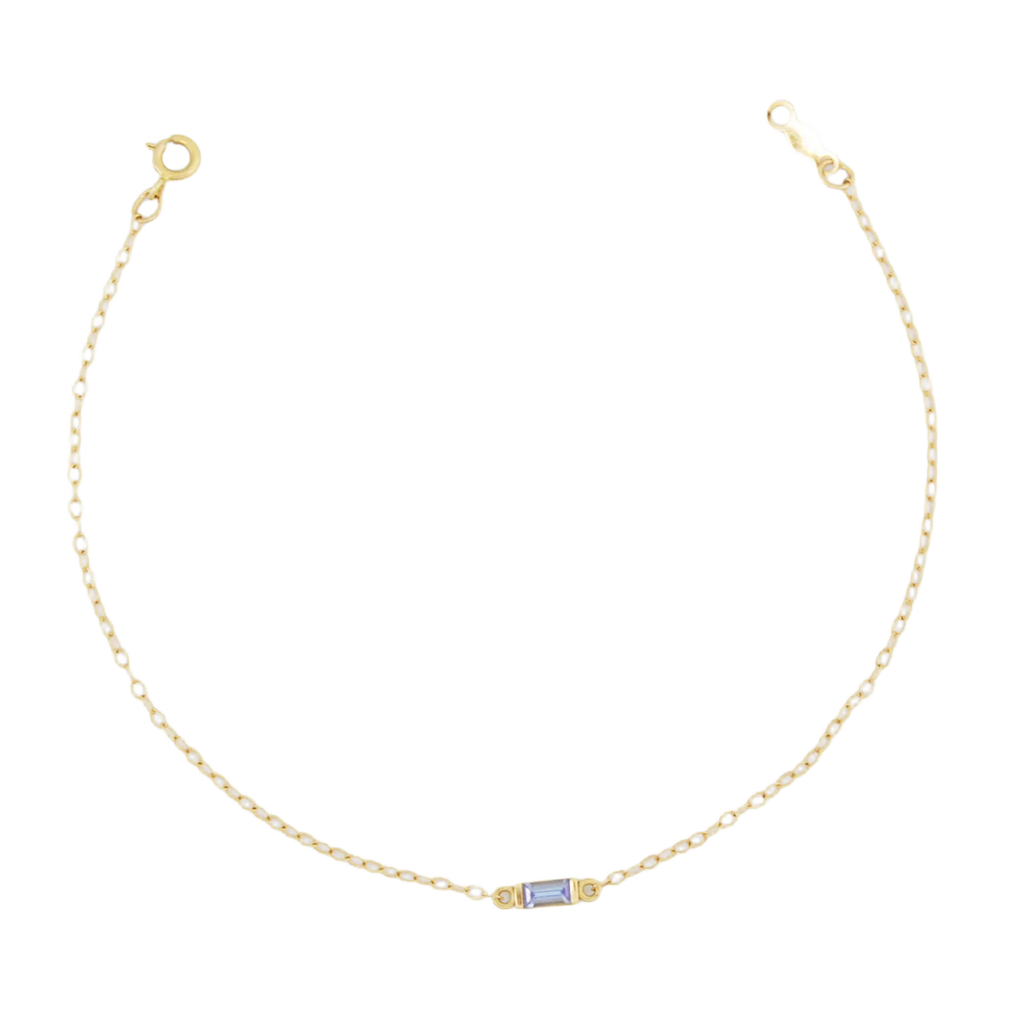 Amelia Birthstone Chain Bracelet