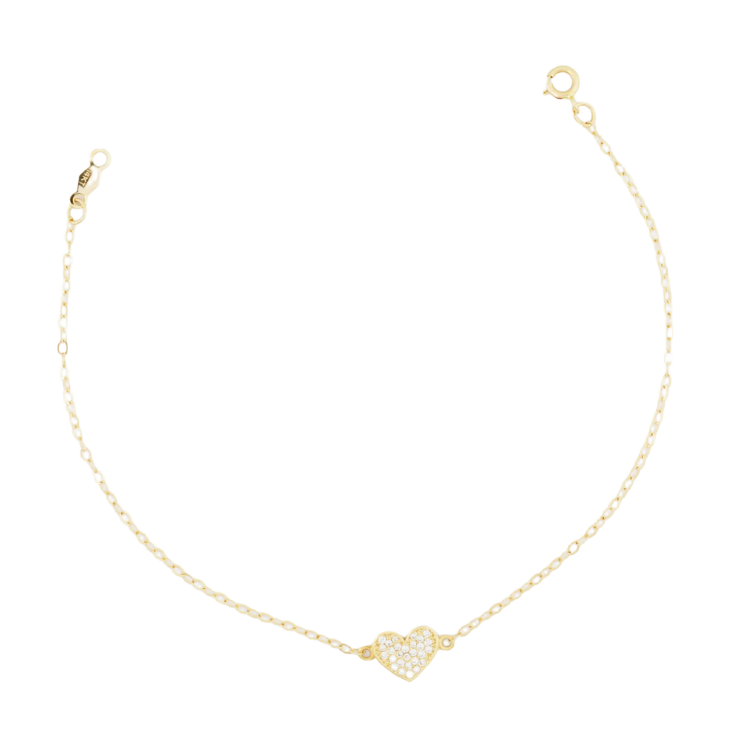Elora Reversible Heart Chain Bracelet