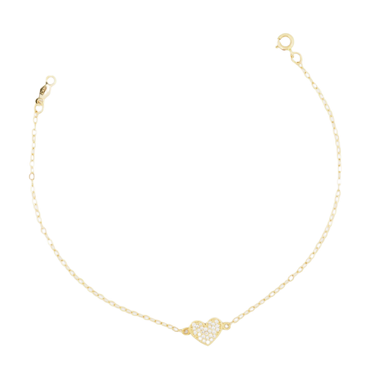 Elora Reversible Heart Chain Bracelet