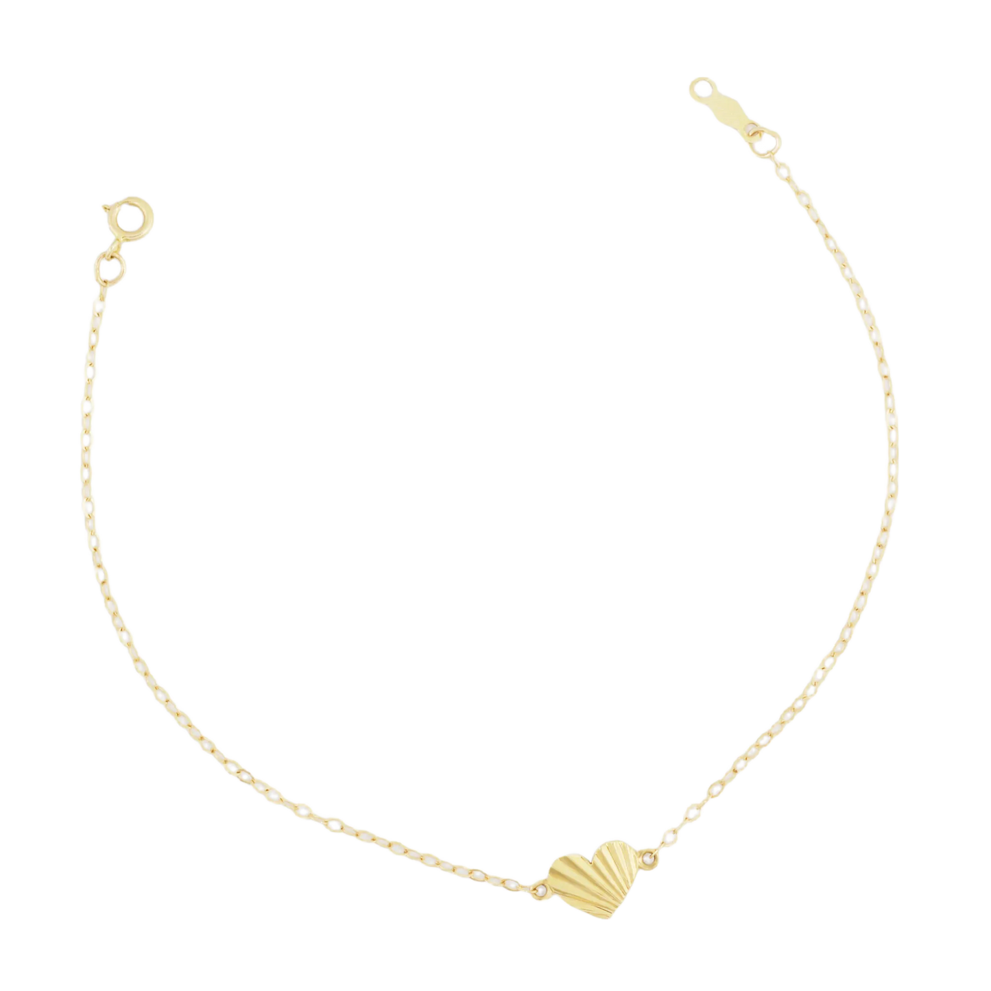 Elora Reversible Heart Chain Bracelet