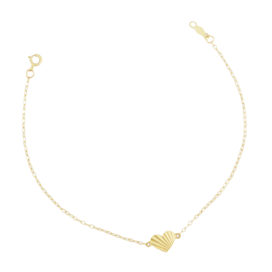 Elora Reversible Heart Chain Bracelet