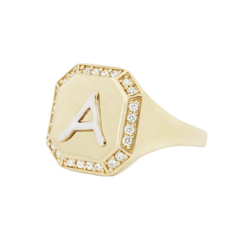 Initial Signet Ring