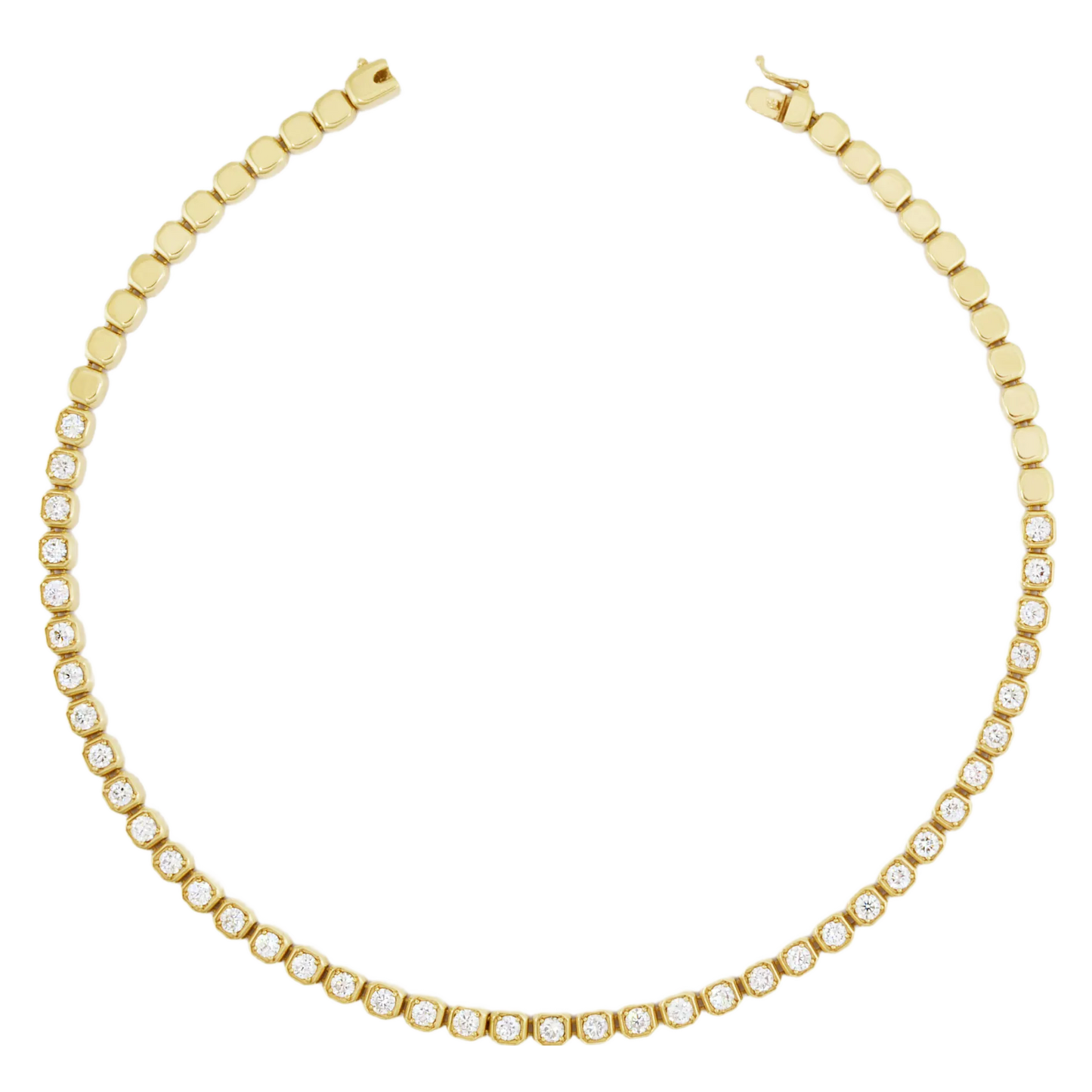 Bella Half Way Diamond Tennis Necklace