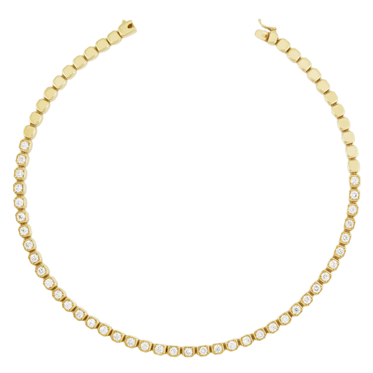 Bella Half Way Diamond Tennis Necklace