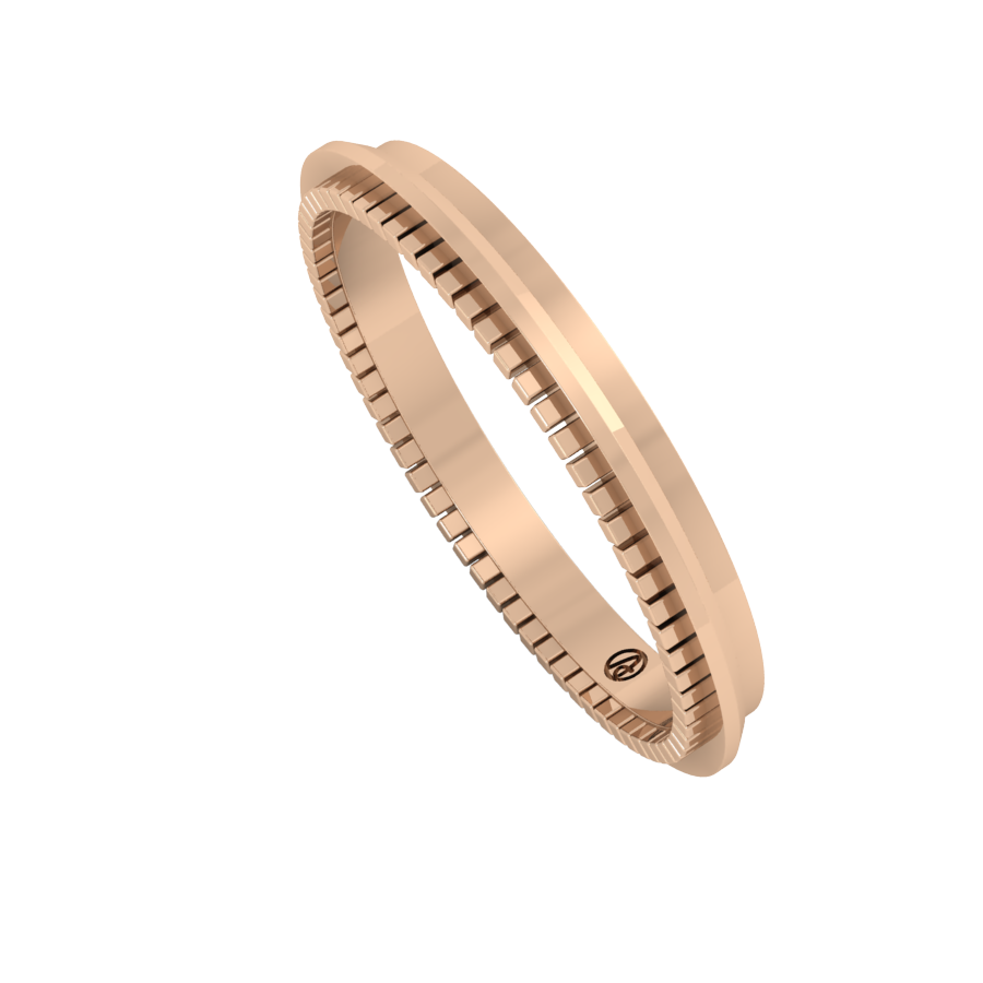 Beaded Step Stacker Ring