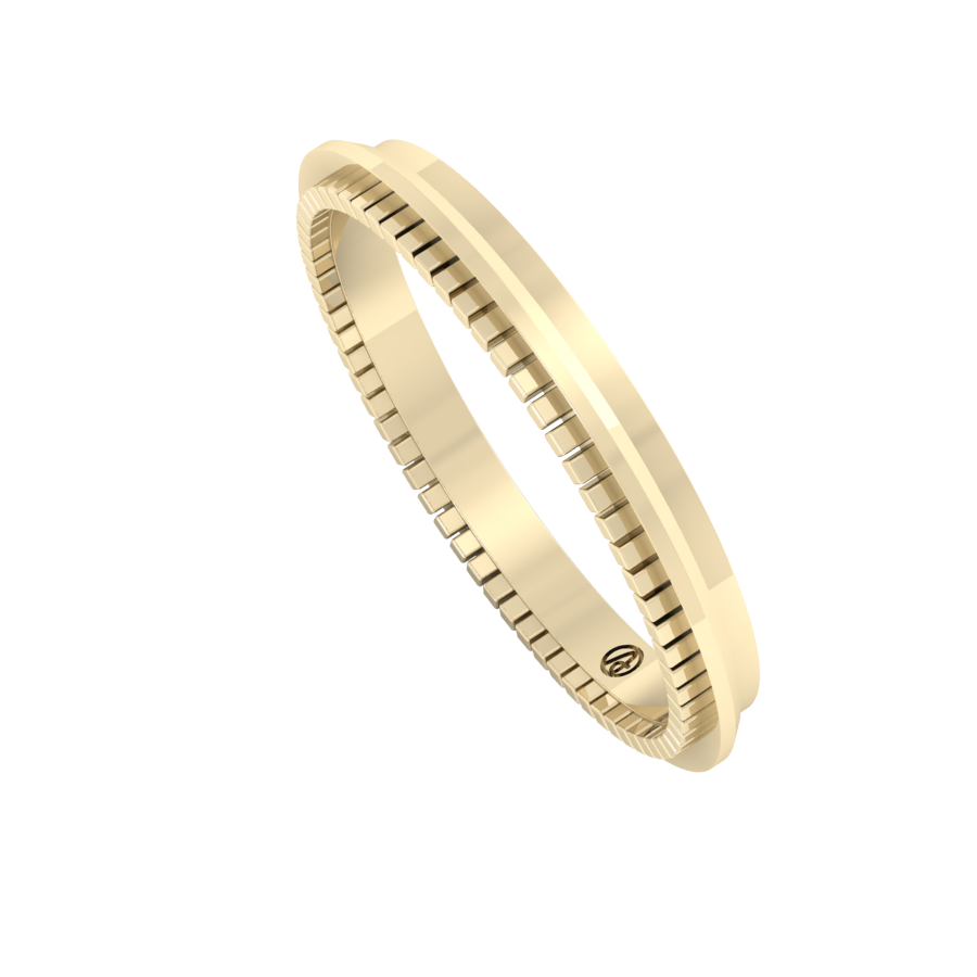 Beaded Step Stacker Ring