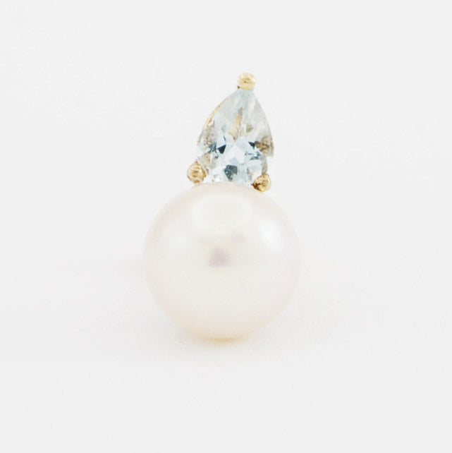Marina Aquamarine Stud Earring